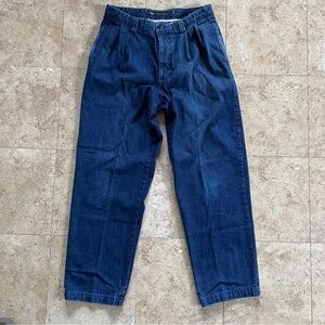 Vintage Dockers pleated wide leg denim